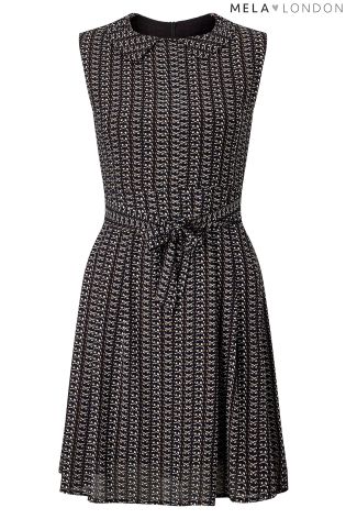 Mela Loves London Geometric Collar Dress